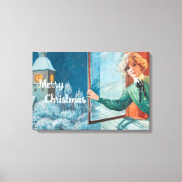  Jenny Nyström Custom Merry Christmas Canvas Afdruk