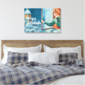  Jenny Nyström Custom Merry Christmas Canvas Afdruk (Insitu (Slaapkamer))