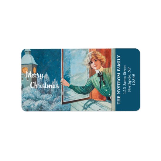  Jenny Nyström Custom Merry Christmas Etiket (Voorkant)