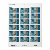  Jenny Nyström Custom Merry Christmas Etiket (Full Sheet)