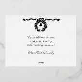 Jenny Nyström Custom Merry Christmas Folie Feestdagenkaart (Achterkant)