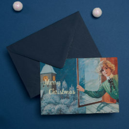  Jenny Nyström Custom Merry Christmas Folie Feestdagenkaart