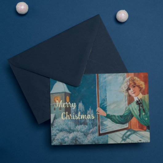 Jenny Nyström Custom Merry Christmas Folie Feestdagenkaart