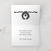  Jenny Nyström Custom Merry Christmas Folie Wenskaart (Binnenlaag)