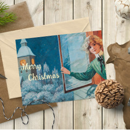  Jenny Nyström Custom Merry Christmas Folie Wenskaart