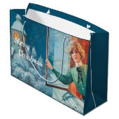 Jenny Nyström Custom Merry Christmas Groot Cadeauzakje (Achterkant Gekanteld)