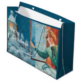 Jenny Nyström Custom Merry Christmas Groot Cadeauzakje (Voorkant Gekanteld)