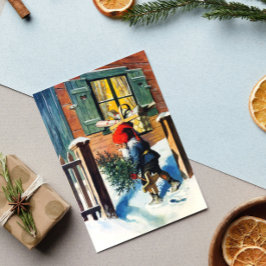 Jenny Nyström Gnome  Zweedse kerstboom Feestdagenkaart