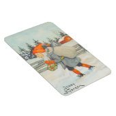 Jenny Nystrom - Kerstoude Zweedse illustratie Magneet (Rechterzijde)