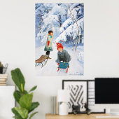 Jenny Nyström Kinderen die 1910 Winter XL Poster (Thuiskantoor)