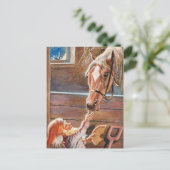 Jenny Nyström - Vrolijk kerstfeest in een stabiel Feestdagenkaart (Staand voorkant)