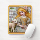 JENNY ~ Pastel Girl Piglet ~ Mousepad Muismat (Met muis)