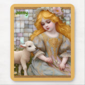 JENNY ~ Pastel Girl Piglet ~ Mousepad Muismat (Voorkant)