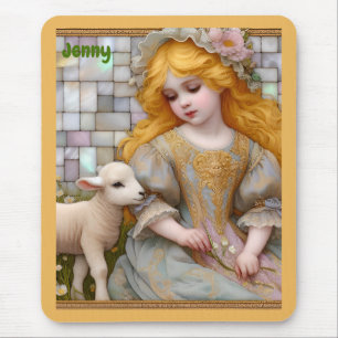 JENNY ~ Pastel Girl Piglet ~ Mousepad Muismat