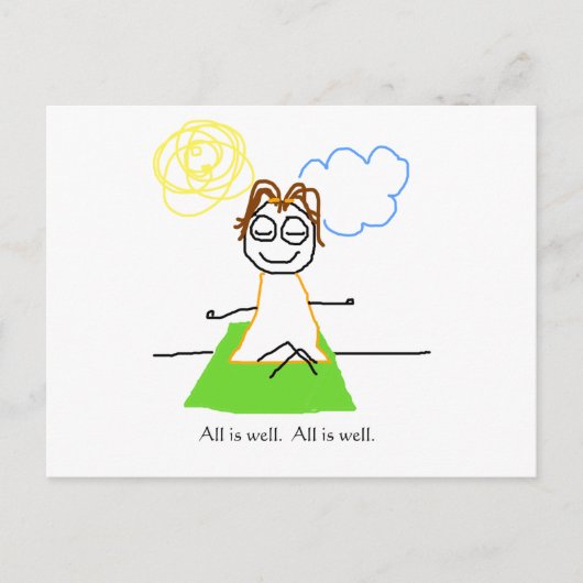 jenny quips :  alles is goed briefkaart (Voorkant)