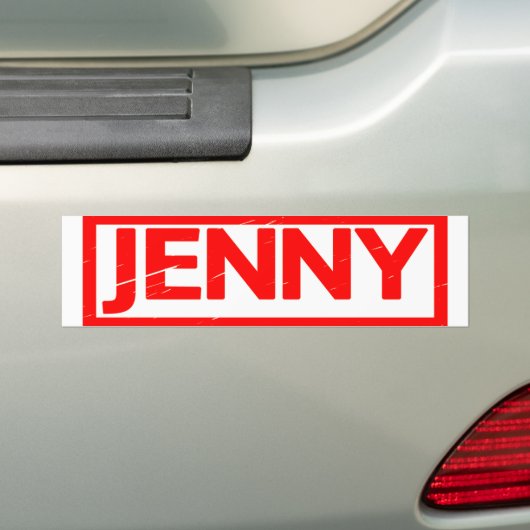 Jenny Stamp Bumpersticker (Op auto)