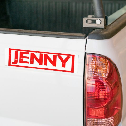 Jenny Stamp Bumpersticker (Op Truck)