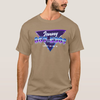 Jenny Telefoonnummer 8675309 Grappige Rock Muziek T-shirt