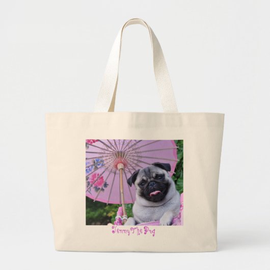 Jenny the Pug - Canvas tas (Voorkant)