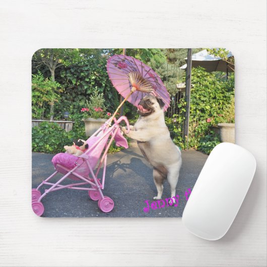 Jenny The Pug - Muismat (Met muis)