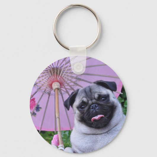 Jenny The Pug - Sleutelhanger (Voorkant)