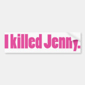 JennyPink Bumpersticker (Voorkant)