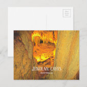Jenolan Caves limestone groves Australië Briefkaart (Voorkant / Achterkant)