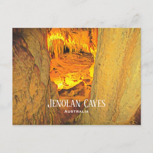 Jenolan Caves limestone groves Australië Briefkaart (Voorkant)