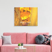 Jenolan Caves limestone groves Australië Canvas Afdruk (Insitu (Woonkamer))