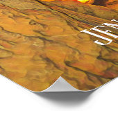 Jenolan Caves limestone groves Australië Poster (Hoek)