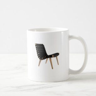 JENS RISOM door bekende Mid-Century Modern Strap-v Koffiemok