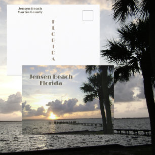 Jensen Beach Florida Sunrise Fotografisch Briefkaart