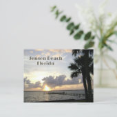 Jensen Beach Florida Sunrise Fotografisch Briefkaart (Staand voorkant)