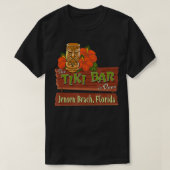 Jensen Beach Florida Tiki Bar T-shirt (Design voorkant)