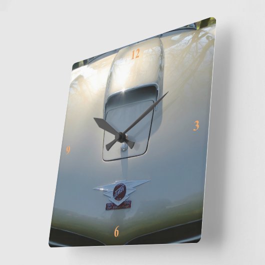 Jensen CV8, British Sports Tourer Vierkante Klok (Hoek)