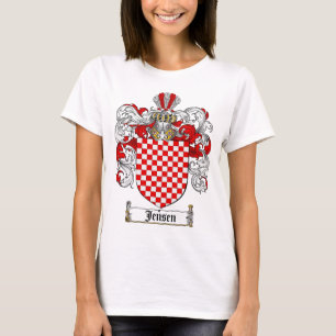 JENSEN FAMILY CREST - JENSEN COAT OF ARMS T-SHIRT