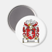 Jensen Family Crest Magneet (Voorkant / Achterkant)