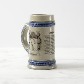 Jensen wapen op een stein bierpul (Voorkant links)