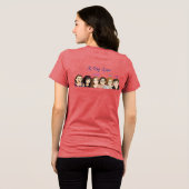 jenX Tunes Merch Dames T-Shirt (Achterkant volledig)
