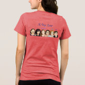 jenX Tunes Merch Dames T-Shirt (Achterkant)