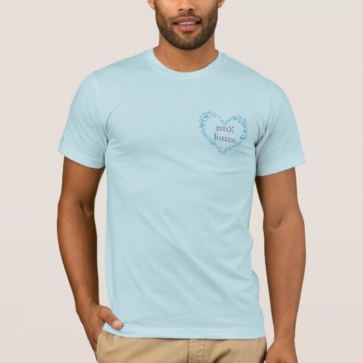 jenX Tunes Merch Heren T-Shirt (Voorkant)