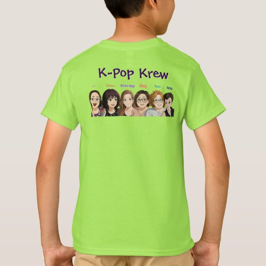 jenX Tunes Merch Kids T-shirt (Achterkant)