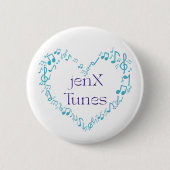 jenX Tunes Ronde Button 5,7 Cm (Voorkant)