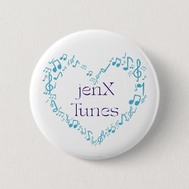 jenX Tunes Ronde Button 5,7 Cm