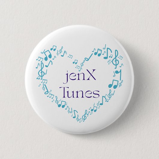 jenX Tunes Ronde Button 5,7 Cm (Voorkant)
