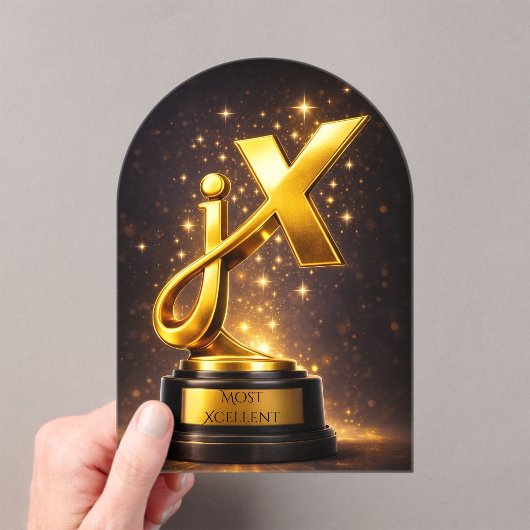 jenXcellence Award Grappige Merch Acryl Uitnodigingen (Insitu (Draagbaar))
