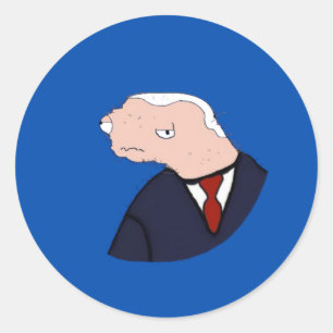 Jeo Boden Ultimate Meme (blauw) Ronde Sticker
