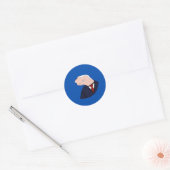 Jeo Boden Ultimate Meme (blauw) Ronde Sticker (Envelop)