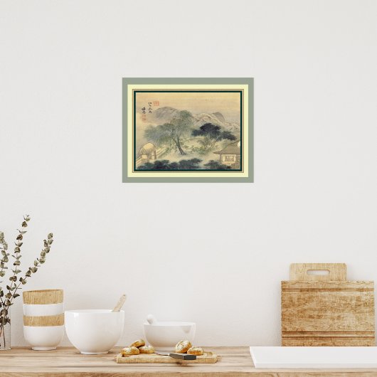 Jeong Seon Literati Landschap 18e eeuw-16x20 Poster (Keuken)