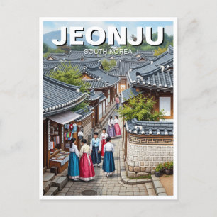 Jeonju Hanok Village Zuid-Korea Briefkaart